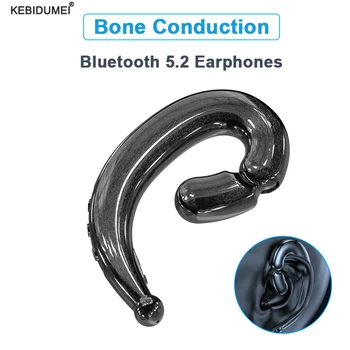 Слушалки с костна проводимост TWS Bluetooth 5.2, безжични слушалки, спортни слушалки, водонепроницаемое намаляване на шума за Xiaomi iPhone