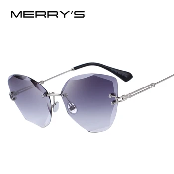 MERRYS DESIGN Дамски слънчеви очила с градиентной рамки и без рамки със защита UV400 S6078
