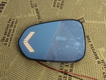 Синьо огледало за обратно виждане Osmrk за Hyundai Ix45 с електрически нагревател, led динамичен странично сигнал на завоя, антирефлексно покритие, повишен общ преглед