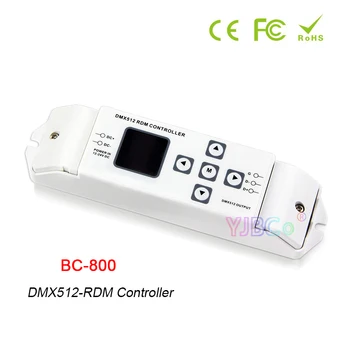 Led контролер Bincolor DMX512-RDM BC-800 12V 24V Търсене водени устройство RDM Промяна на началния Изходния Конвертор канала за управление на