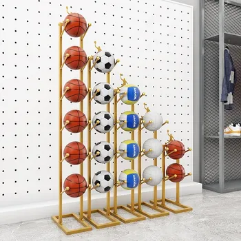 Креативен баскетболен рафтове за съхранение, iron художествен домашен баскетбол багажник, футболен баскетболен багажник за изложбата на стоки, начало декор за вътрешно топката