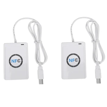2X USB NFC Четец за Карти Писател ACR122U-A9 Китай Безконтактен Четец RFID-карти Windows Безжичен NFC Четец
