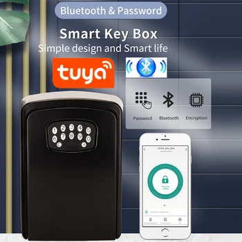 SASHA Key Lock, Bluetooth Smart APP Key Lock-Box Монтиране на стена Ключ Сигурен Безжичен Динамична Парола за Заключване За Съхраняване на ключове От Алуминиева Сплав