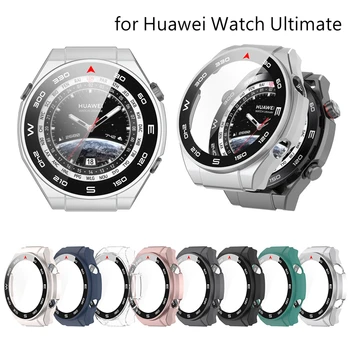 Калъф за часа с екран 2 в 1 за Huawei Watch the Ultimate, защитни фолиа от смарт стъкло, bezel, калъф Huawei Watch the Ultimate Shell