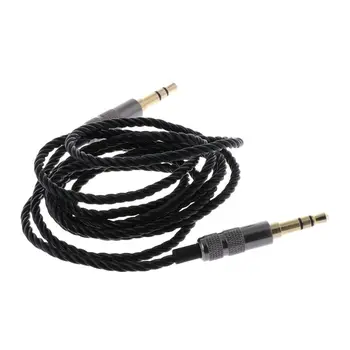 Подмяна на кабел за слушалки със завъртане 1,2 м 3,5 мм plug 3.5 мм мъжки аудио адаптер за автомобил AUX тел SOLO