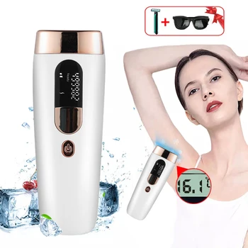 IPL електрически лазерен а depilator за жени, устройство за премахване на окосмяването по тялото, лицето, безболезнен постоянен лазерен апарат за обезкосмяване