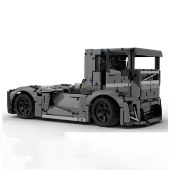 Нова Технология Градивен елемент Тухла Стоманена Рицар Камион направи си САМ Играчка Домакински Модел Автомобил Детски Коледен Подарък v6 Двигател MOC