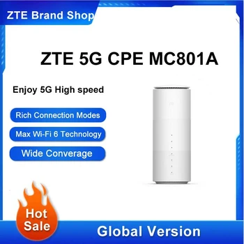 Нов оригинален ZTE MC801A CPE 5G Wifi рутер 6 SDX55 НСА + SA N78/79/41/1/28 802.11 AX WiFi модем-рутер 4g/5g WiFi рутер Сим-карта