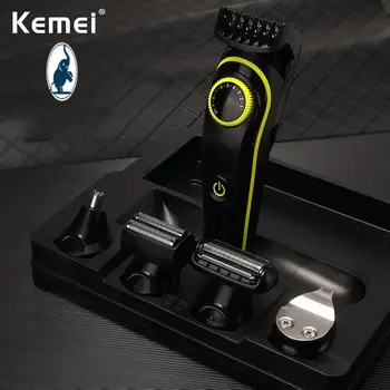 Ефективна машина за подстригване на нос, богат на функции дългата брада, удобна универсален бръснач Kemei, удобна Usb-акумулаторна самобръсначка 5 в 1
