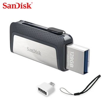 100% SanDisk usb 128 GB SDDDC2 Изключително висока скорост на Type-C USB3.1 32gDual OTG USB Флаш памет 64 GB Флаш памет 256 GB 150 М/с пръчка
