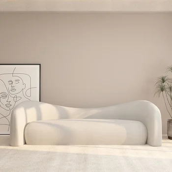 Луксозен диван в скандинавски стил за дневната, дълги уютни дивани за хол от мързелив кадифе, дивани за хол, дивани за спални, двойката елементи на интериора El Hogar
