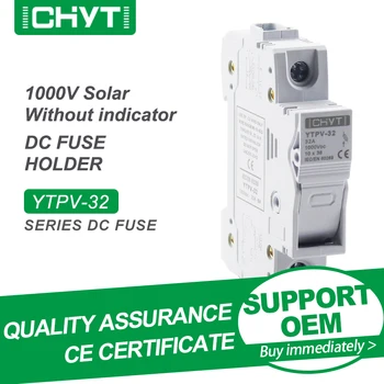 Безплатна Доставка CHYT YTPV-32 1 Полюс PV DC Плавкий Фотоелектричния 1000 Държач на Предпазителя Без Индикатор За Защита на Слънчевата система