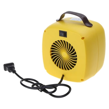 Малък бойлер Електрически преносим нагревател Вентилатор за домашния офис Керамични тепловентиляторы с регулируем термостат, 500 W