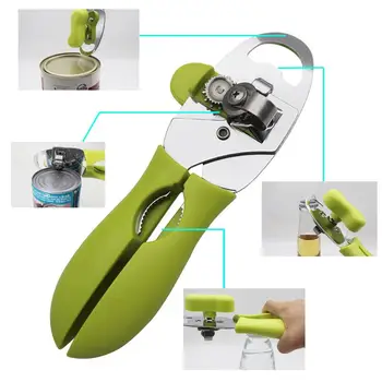 Многофункционален ръчен инструмент за отваряне на кухненски домакинството на капака 