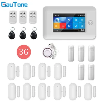 GauTone PG106 3G WIFI GPRS безжични домашни алармени системи за Android, IOS приложение за дистанционно управление на RFID карта на ръка разоръжаването