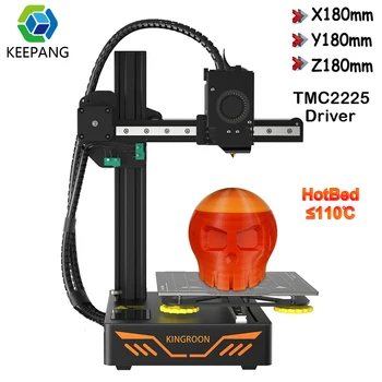 KP3S 3D Принтер FDM 3D Принтер Евтин Принтер 3D точност ръководят Преносим KINGROON Принтер 180x180x180 mm 1,75 мм PLA