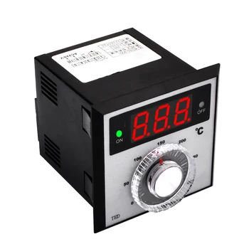 TED-2001 AC 220 В 0-300 ℃, релета тип K, цифров термостат, led дисплей, регулатор на температурата, термопара, термостат, регулатор