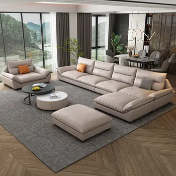 Скандинавски бял диван луксозен модерен ретро дизайн на секционни диван в стил мързелив ретро, диванное стол Muebles Para El Hogar, мебели за двор