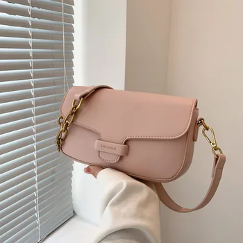 Красива чанта, дамска дизайнерска чанта, новост 2023, просто модерна преносима малка квадратна чанта, нишевая чанта през рамо с едно рамо