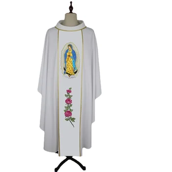 Риза на Дева мария от Гуадалупе, готически ризы с висока яка за католически свещеници