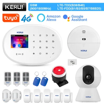 KERUI W204 4G WIFI GSM Аларма Sasha Умен Дом Комплект Аларма 3MP IP Камера Система за Сигурност на датчика за Движение Сензор Детектор на Вратата