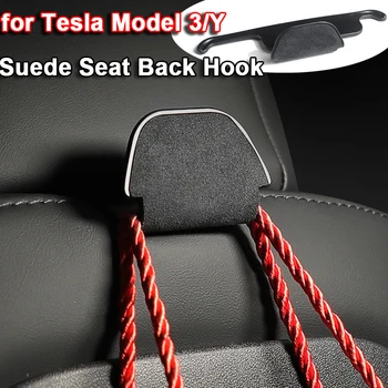 Кука за задната седалка Tesla Model 3 Y 2020 2021, закачалка за останалите главата на задната седалка, държач за продуктовата чанта, чадър, замшевый кука, автомобилни части