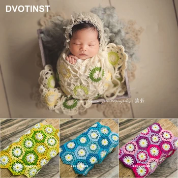 Dvotinst Реквизит за снимки на новородени ръчно изработени ретро украса одеяло Европейската обвивка Студийни стрелба Fotografia Реквизит за снимки