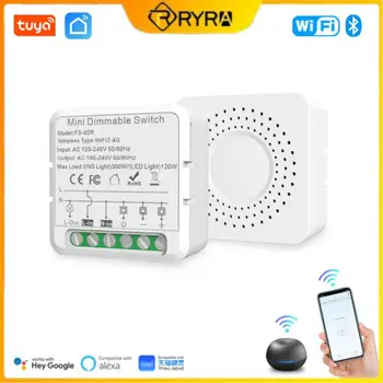 RYRA New Sasha ZigBee WiFi интелигентен превключвател на яркостта на модулен ключ Smart Life Control работи с Алекса Yandex Алиса Google Home