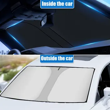Сенника на предното стъкло на колата, защита от слънцето, на преден стъкло, козирка, сгъваеми автомобилни завеси за летния охлаждане, UV-отразяващи калъф