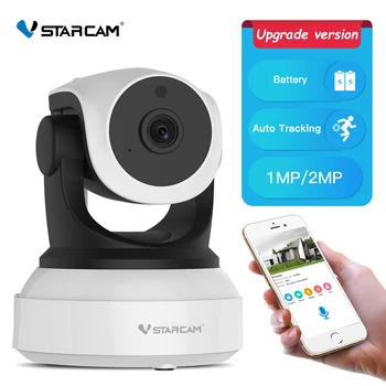Vstarcam 2MP IP камера WIFI Камера 1080P камера за видео наблюдение в помещението, автоматично проследяване, батерия 2500 ма, P2P iptv