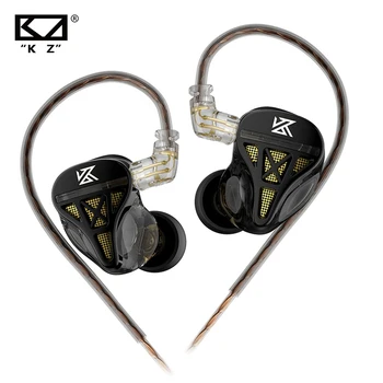 Слушалки KZ DQS, бас слушалки, слушалки в ушите, спортни слушалките с шумопотискане, Hi-FI слушалки, ново записване!