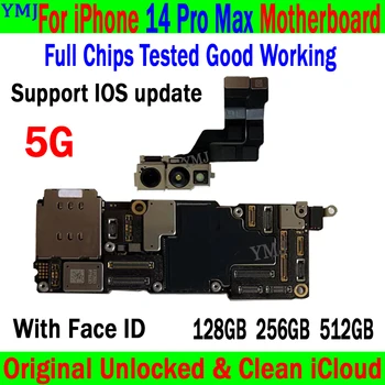 Безплатна Icloud 100% Протестированная дънна Платка За iPhone 14 PRO MAX дънна Платка С / Без Face ID Логическа такса 128 GB, 256 GB, 512 GB Подкрепа за Обновяване