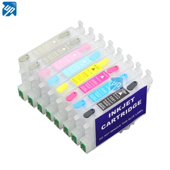 8 бр. празни многократна употреба мастило касета за принтер epson R2400 с чип ARC T0591 - T0599