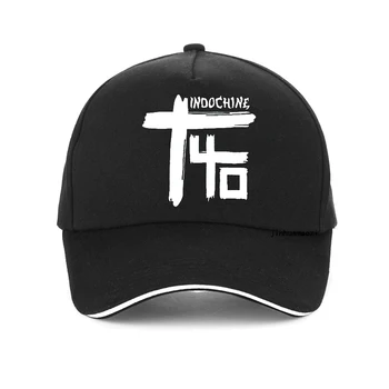 Рок-шапка Indochine Central Tour, дамски ежедневни бейзболна шапка Indochine с винтажным принтом, лятна памучен шапка за татко, регулируеми шапки възстановяване на предишното положение