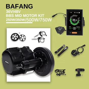 36 250 W среднеприводный двигател bafang bbs01b с дисплей dpc-18