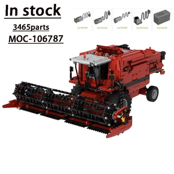 Red Нов модел на MOC-106787RC Електрическа версия на Ground Farming harvester3465 Детайли за производство на блокове за поръчка, играчки за възрастни, за рожден Ден