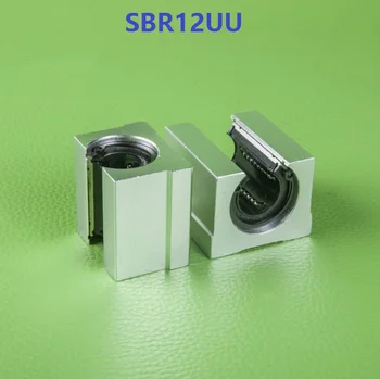 10 бр./лот SBR12UU линеен шарикоподшипниковый подвижен блок от отворен тип за SBR12 12 мм на линеен водач с ЦПУ SME12UU
