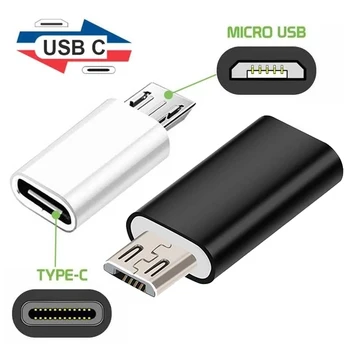Адаптер конектор Тип C за да се свържете с Микро USB Конектора Type-C Micro USB Зарядно Устройство Адаптер за Xiaomi Redmi Huawei Телефонен Конвертор