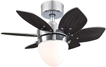 7232800 вентилатор на Тавана Оригами с подсветка, 24 инча, еспресо