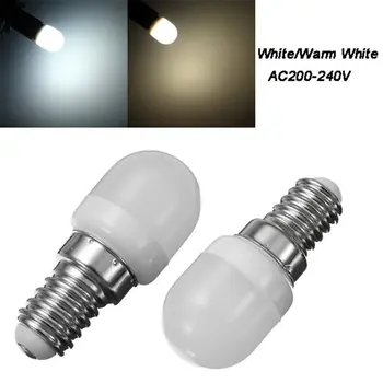 10шт LED Мини-Хладилник Light E14 Малък Винт Устата 2 W 220 В Млечни Делото T22 Лампа Шкаф Led Индикатор Энергосберегающая Лампа