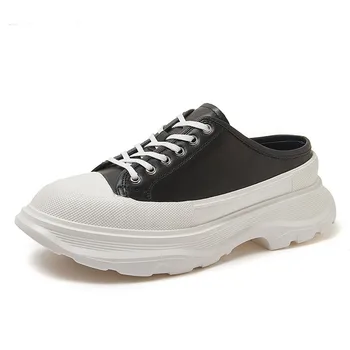 Обувки от естествена кожа, ежедневни обувки - удобна и здрава дизайнерски обувки от телешка кожа, пролетно-есенна дишащи обувки за мъже