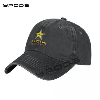Бейзболна шапка на Rockstar Energy Drink за мъже и жени, високо качество на шапки индивидуален дизайн, шапка Homme Dad Шапка