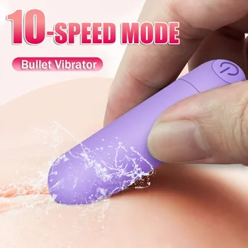 Преносими секс-играчки, водоустойчив 10 експрес вибратор-куршум за клитор стимулатор, USB акумулаторна вибратор Silver Bullet за жени
