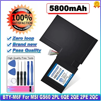 5800 mah I-M6F Батерия за лаптоп MSI GS60 2PL 6QE 2QE 2PE 2QC 2QD 6QC 6QC-257XCN Серия MS-16H2 MS-16H4 16H6 на Батерията