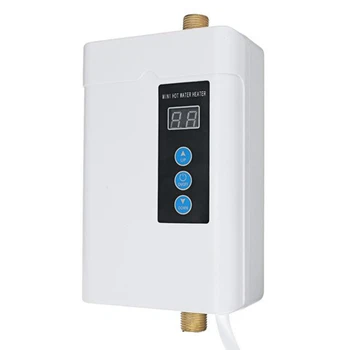 Електрически бойлери EU Plug 4000 W На 220 В безцилиндровый незабавен нагревател за топла вода смесител за душ термостат отопление