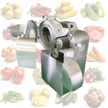 Многофункционална машина за рязане на зеленчуци луксозна търговска машина за рязане на зеленчуци и плодове, машина за кълцане и нарязване на кубчета