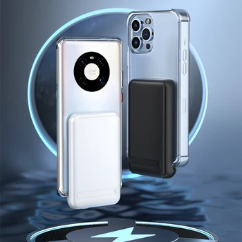 10000 ма Универсален Магнитен Банка Захранване за iPhone 14 13 12 11 X XS XR 6 6S 7 8 Samsung, Huawei, Xiaomi Type C джоб За Зарядно устройство