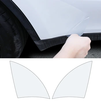 Триъгълен защитно фолио на задната врата за автомобил Tesla Model 3 Model Y, PPF, прозрачно фолио, етикети за обличане, стикер за ремонт на автомобили