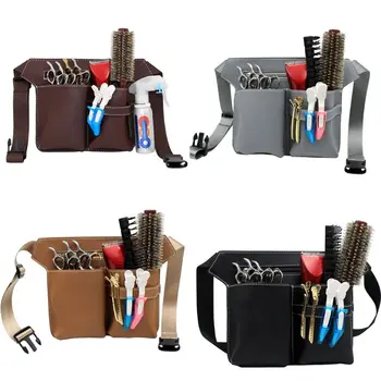 Унисекс, професионална чанта за фризьорски ножици, поясная чанта, мъжки дамски многофункционална чанта за съхранение на инструменти във фризьорския салон, чанта за бум