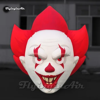 Забавна подвесная гигантска надуваема модел балон с глава на клоун за украса на парти в чест на Хелоуин